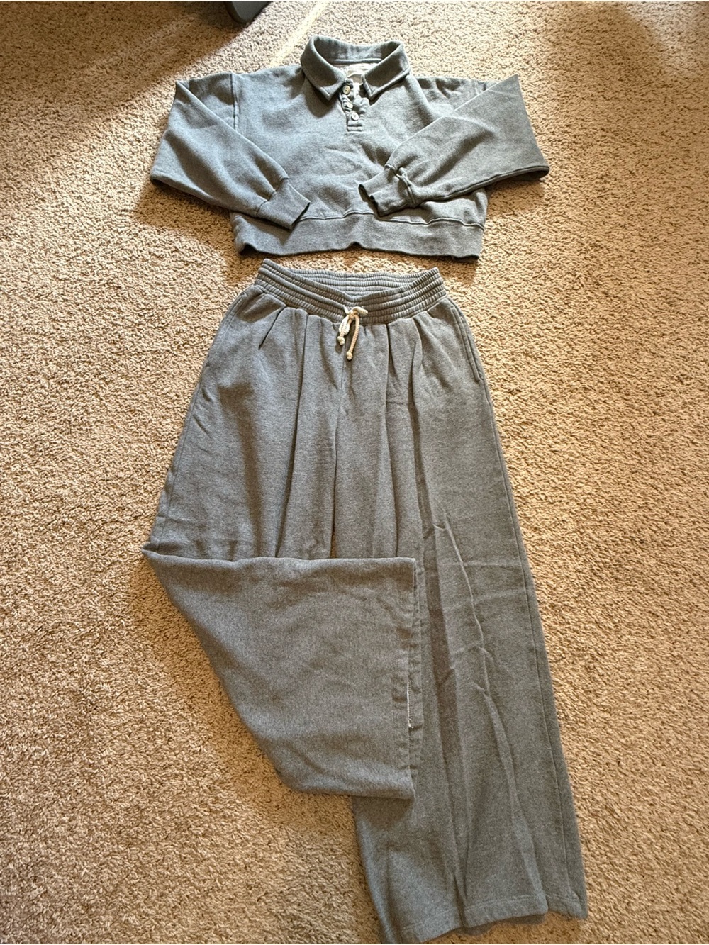 Paper Label Grey Sweatsuit  - Casual Chic Comfort